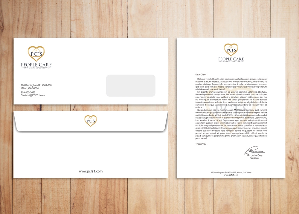 People Care Funding Solutions, LLC DBA PCFS logo design by Kindo