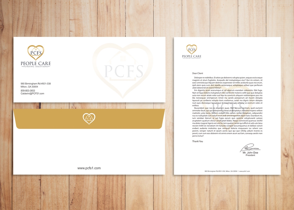People Care Funding Solutions, LLC DBA PCFS logo design by Kindo