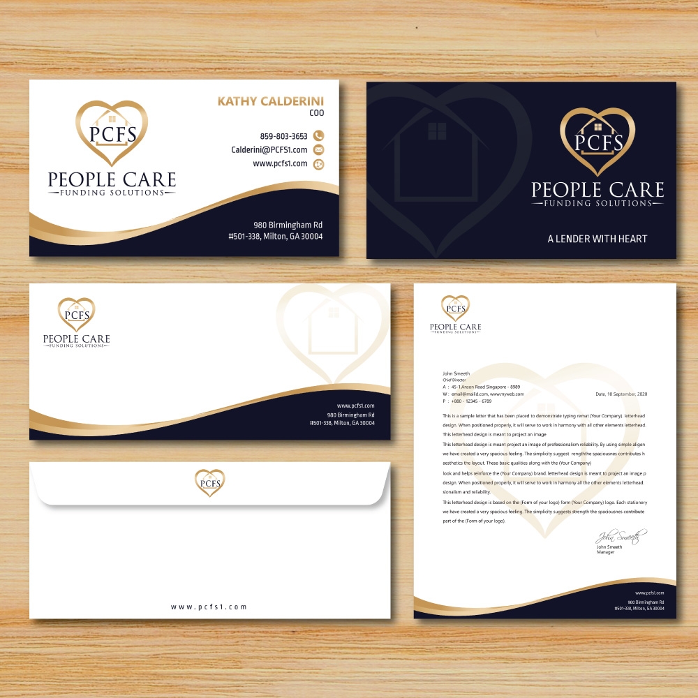 People Care Funding Solutions, LLC DBA PCFS logo design by Boomstudioz