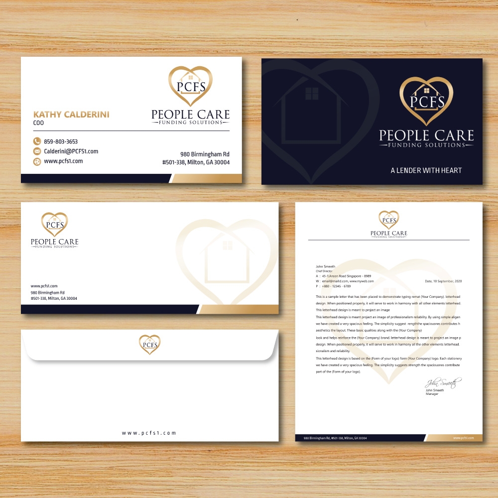 People Care Funding Solutions, LLC DBA PCFS logo design by Boomstudioz