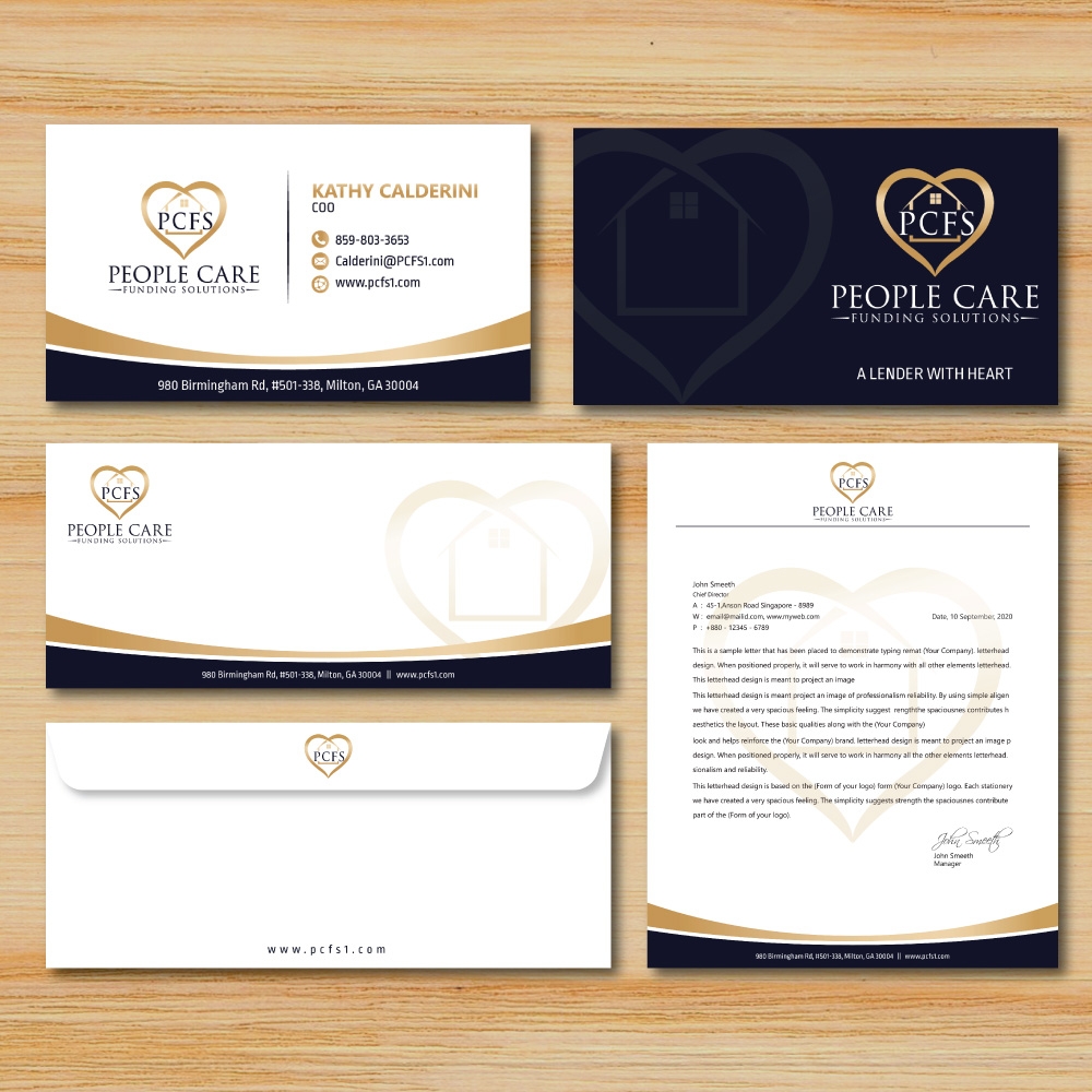 People Care Funding Solutions, LLC DBA PCFS logo design by Boomstudioz