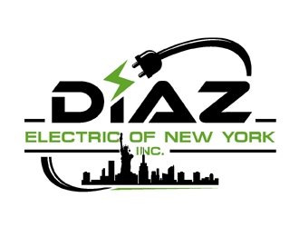 Diaz Electric of New York Inc. logo design by MAXR