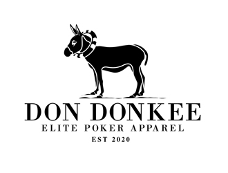 Don Donkee Elite Poker Apparel logo design by DreamLogoDesign
