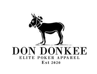Don Donkee Elite Poker Apparel logo design by DreamLogoDesign