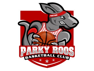 Parkerville Kangaroos Basketball Club logo design by DesignPal