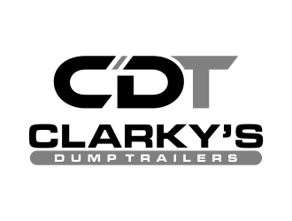 Clarky’s Dump Trailers (CDT) or CDT Rentals  logo design by done