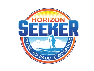 Horizon Seeker Stand Up Paddle Boarding (Horizon Seeker SUP) logo design by DreamLogoDesign