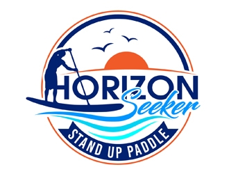 Horizon Seeker Stand Up Paddle Boarding (Horizon Seeker SUP) logo design by DreamLogoDesign