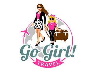 Go Girl Travel logo design by haze