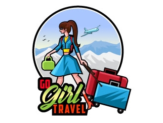 Go Girl Travel logo design by Suvendu
