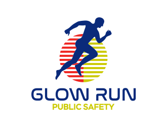 Paulding County Public Safety Appreciation INC Glow Run  logo design by ROSHTEIN
