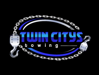 Twin cities towing  logo design by samuraiXcreations