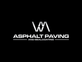 W.M Asphalt Paving and sealcoating logo design by hopee