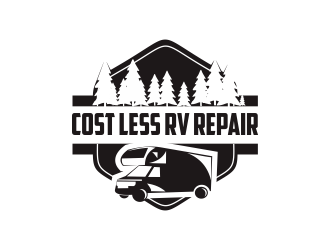 Cost Less RV Repair logo design by Greenlight