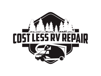 Cost Less RV Repair logo design by Greenlight