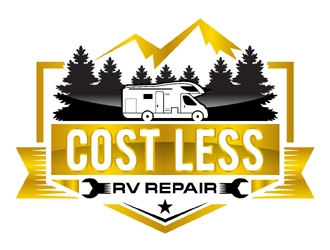 Cost Less RV Repair logo design by MAXR