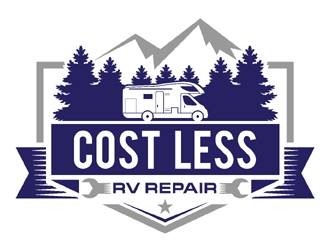 Cost Less RV Repair logo design by MAXR