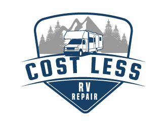 Cost Less RV Repair logo design by IanGAB