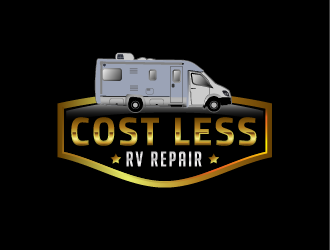 Cost Less RV Repair logo design by IanGAB