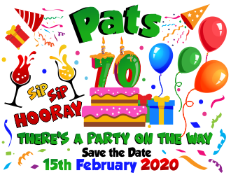 Pats 70th logo design by aldesign