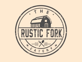 The rustic fork eatery  logo design by stayhumble