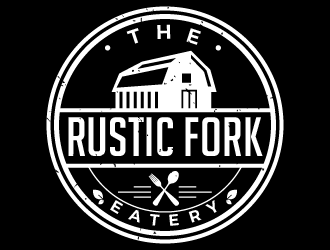 The rustic fork eatery  logo design by pollo