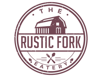 The rustic fork eatery  logo design by pollo