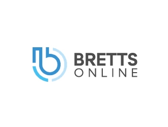 Bretts Online logo design by nehel