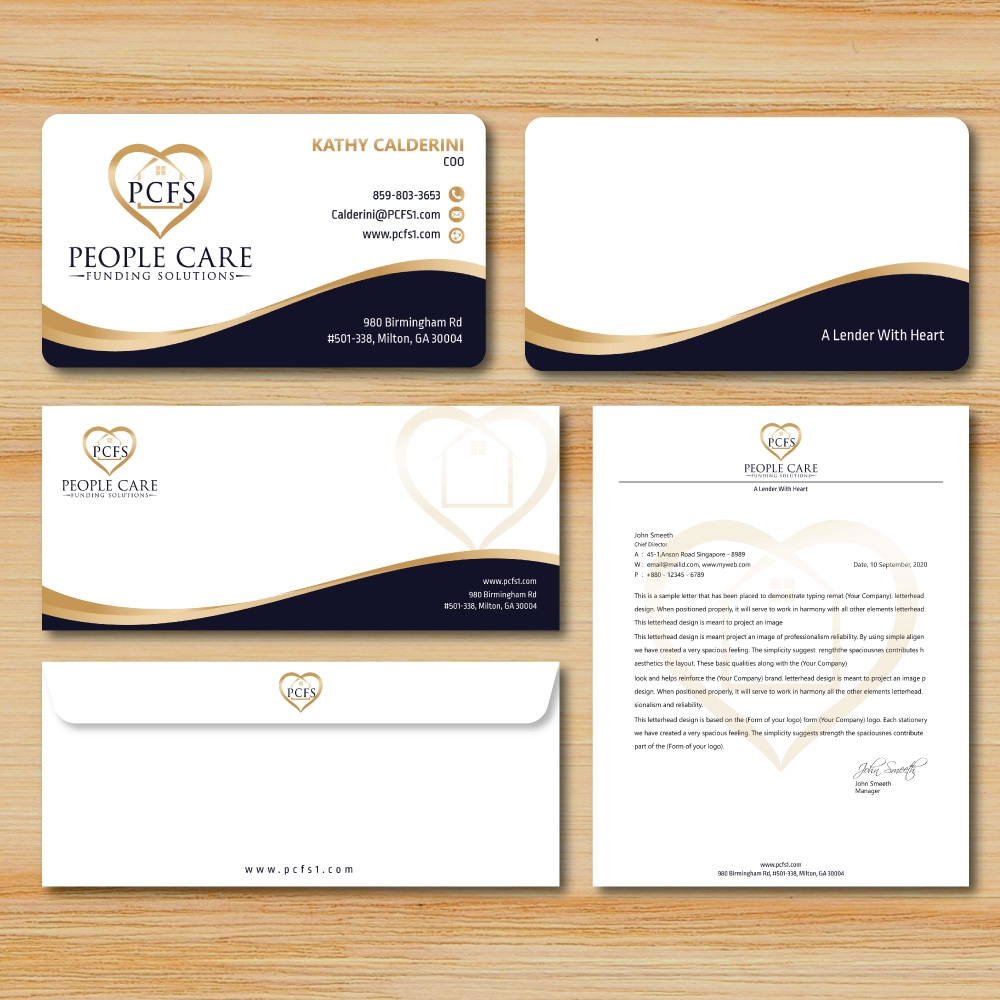 People Care Funding Solutions, LLC DBA PCFS logo design by Boomstudioz