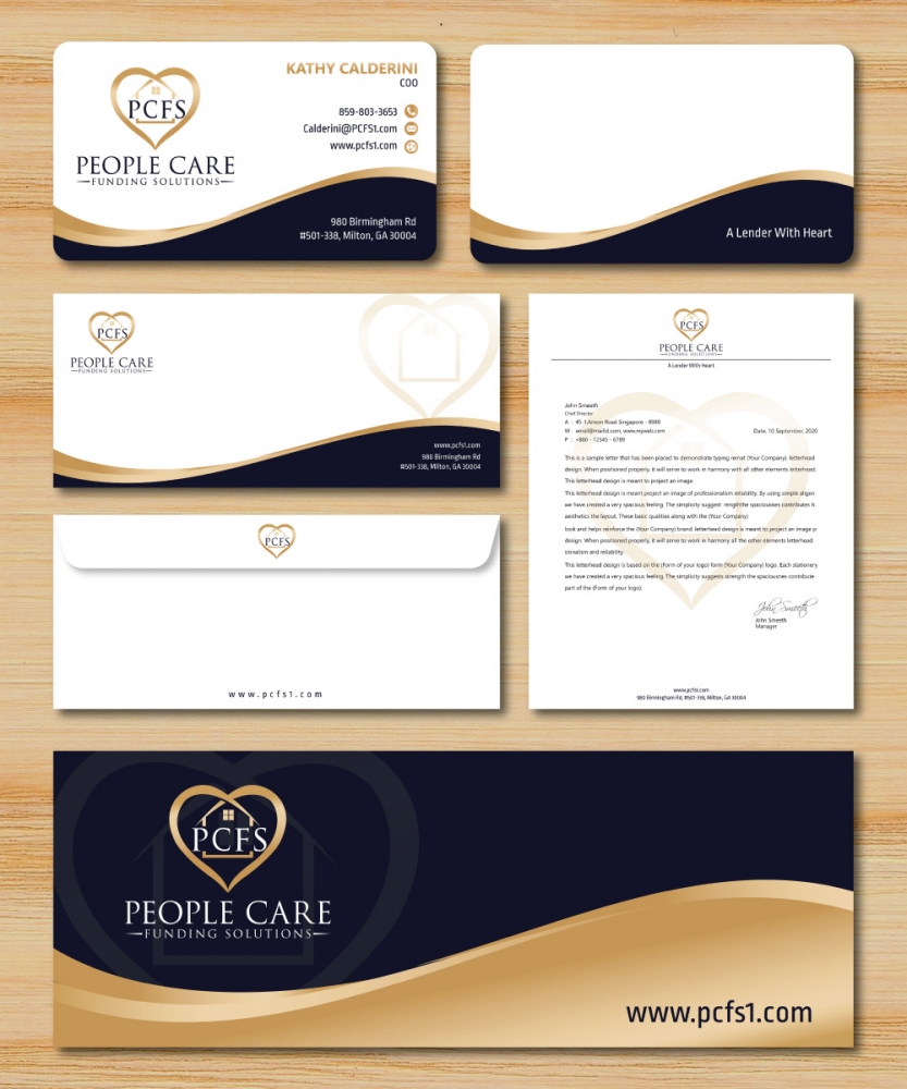 People Care Funding Solutions, LLC DBA PCFS logo design by Boomstudioz