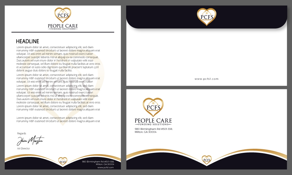 People Care Funding Solutions, LLC DBA PCFS logo design by Gelotine