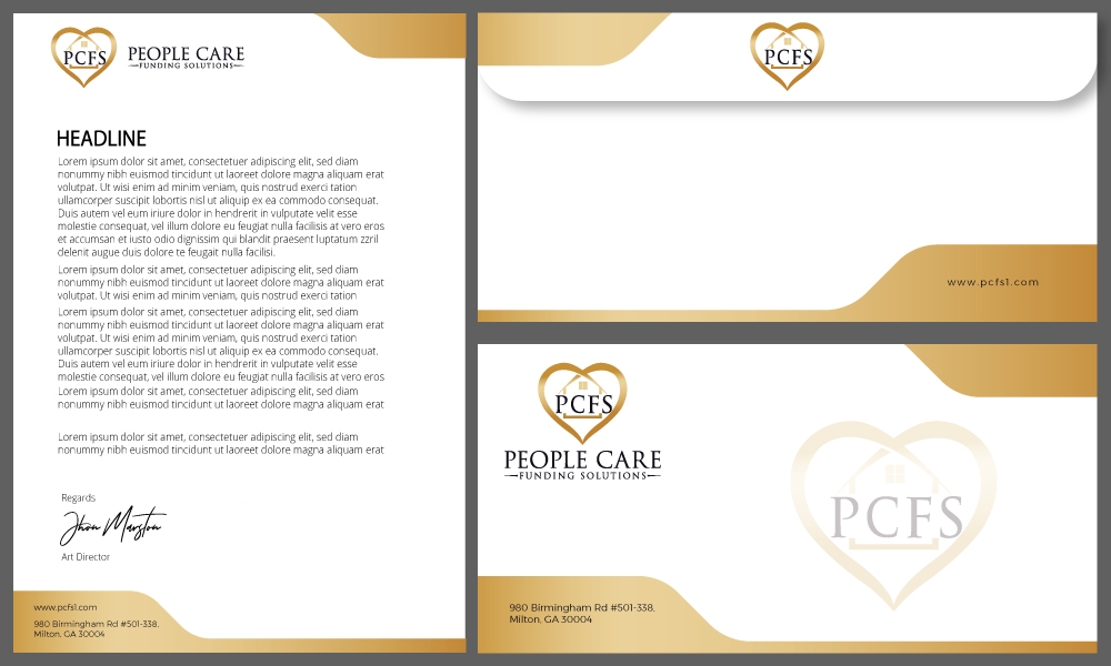 People Care Funding Solutions, LLC DBA PCFS logo design by Gelotine