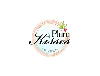 Plum Kisses logo design by XyloParadise
