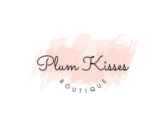 Plum Kisses logo design by JessicaLopes