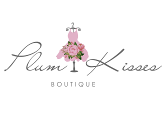 Plum Kisses logo design by Rossee