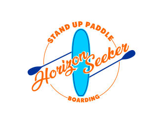 Horizon Seeker Stand Up Paddle Boarding (Horizon Seeker SUP) logo design by beejo