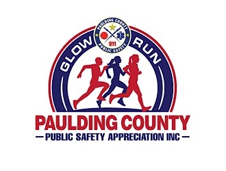 Paulding County Public Safety Appreciation INC Glow Run  logo design by gogo