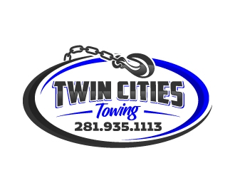 Twin cities towing  logo design by jaize