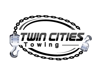 Twin cities towing  logo design by samuraiXcreations