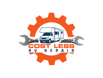 Cost Less RV Repair logo design by IanGAB