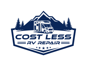 Cost Less RV Repair logo design by IrvanB