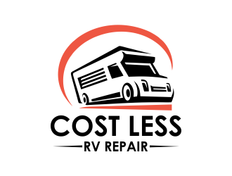Cost Less RV Repair logo design by ROSHTEIN