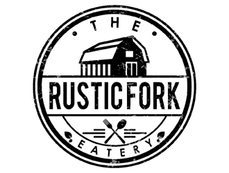 The rustic fork eatery  logo design by MAXR