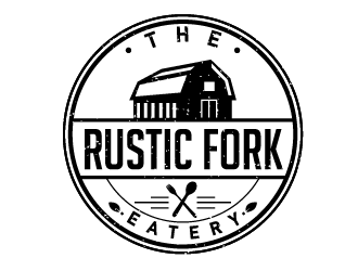 The rustic fork eatery  logo design by Ultimatum