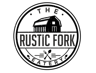 The rustic fork eatery  logo design by aldesign