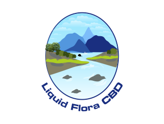 Liquid Flora CBD logo design by Greenlight