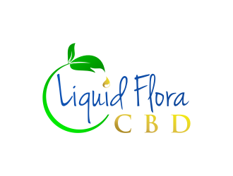 Liquid Flora CBD logo design by Purwoko21