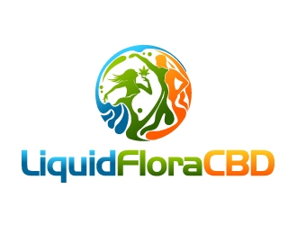 Liquid Flora CBD logo design by Dawnxisoul393