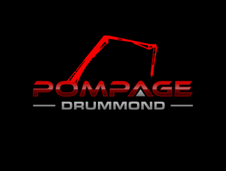 Pompage Drummond logo design by ammad