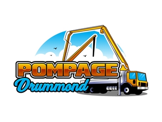 Pompage Drummond logo design by DreamLogoDesign